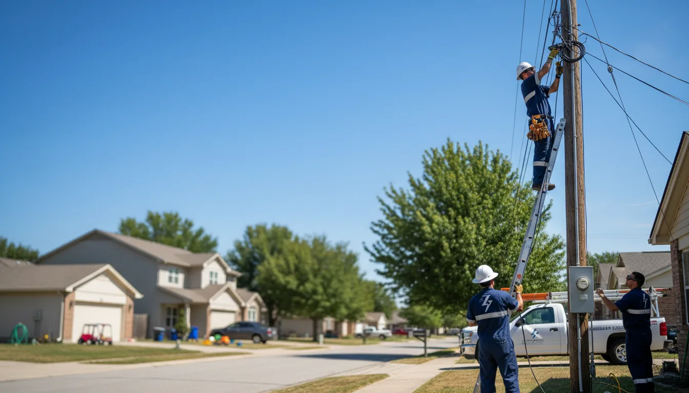 Residential electrician providing installation services in Horner, WV